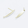 Long-Lasting Plated Brass Stud Earring Findings X-KK-K204-165G-NF-2