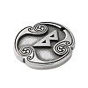 Rune Letters Alloy Pendants PALLOY-S193-01AS-18-2