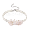 3Pcs Handmade Glass Seed Beaded & Natural Mixed Gemstone Chips Beaded Bracelets for Women BJEW-MZ00225-4