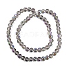 Transparent Electroplate Glass Beads Strands EGLA-N002-34C-C20-2