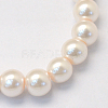 Baking Painted Pearlized Glass Pearl Round Bead Strands HY-Q003-4mm-41-2