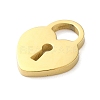 Ion Plating(IP) 304 Stainless Steel Laser Cut Charms STAS-N104-11G-2