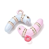 Alloy Enamel Pendants AL-CBA61EE-09-2