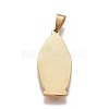 304 Stainless Steel Lady of Guadalupe Pendants STAS-F223-28G-2
