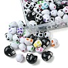 130Pcs 3 Styles Craft Style Acrylic Beads OACR-FS0001-69-3