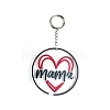 DIY Mother's Day Theme Flat Round Pendant Silicone Molds SIMO-H010-02J-1