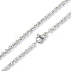 304 Stainless Steel Rolo Chain Necklaces NJEW-I248-11B-P-2
