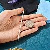 10CM Fine Silver Half Round Metal Wire STER-TA0001-58B-6