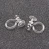 Plastic Clip-on Earring Findings KY-F007-03-2