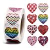 Heart Shaped Stickers Roll DIY-K027-A03-1