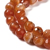 Natural Striped Agate/Banded Agate Beads Strands G-A246-8mm-03-7