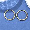 Ion Plating(IP) 304 Stainless Steel Huggie Hoop Earrings EJEW-F111A-25mm-G-4