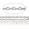 304 Stainless Steel Heart Link Chains CHS-S012-18P-3