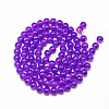 Baking Paint Glass Beads Strands X-DGLA-Q023-6mm-DB32-2