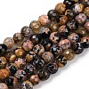 Natural Fire Crackle Agate Beads Strands G-C082-A01-45-2