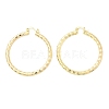 Brass Hoop Earrings LS-EJEW-B117-06E-G-4