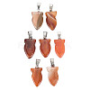 Natural Banded Agate/Striped Agate Pendants G-N326-128-A04-1