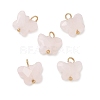 Natural Rose Quartz Pendants KK-D289-61G-01-1