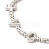 Cubic Zirconia Chain Bracelet BJEW-A132-25P-3