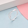 925 Sterling Silver Open Cuff Rings for Women STER-N016-150S-1