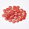 2-Hole Flat Round Resin Sewing Buttons for Costume Design LS-BUTT-E119-34L-08-1
