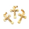 Golden 304 Stainless Steel Crucifix Cross Big Pendants for Easter STAS-V0493-79B-3