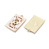 Rack Plating Alloy Enamel Pendants LS-ENAM-N056-392A-KCG-2