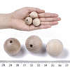 Natural Beech Wood Beads LS-WOOD-T020-01D-4