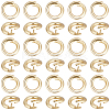 Brass Twister Clasps KK-BBC0025-17A-G-1