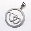 Non-Tarnish 201 Stainless Steel Pendants STAS-N0018-02P-2