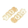 Brass Hollow Connector Charm KK-F931-28A-G-2