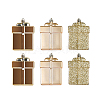 Gift Box Plastic Ornaments XMAS-PW0001-065C-02-1