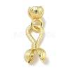 Brass Hook and S-Hook Clasps KK-P284-04G-01-1