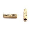 Corrugated Brass Tube Beads X-KK-H759-27A-G-2