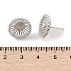 925 Sterling Silver Micro Pave Cubic Zirconia Earring Settings Findings STER-B003-24P-3