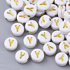 Plating Acrylic Beads PACR-R242-01Y-1