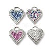 Brass Micro Pave Cubic Zirconia Pendants KK-I276-29P-1