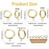 16Pcs 201 Stainless Steel Huggie Hoop Earring Findings STAS-FS0002-27B-4