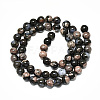 Natural Glaucophane Beads Strands X-G-R485-12-6mm-2