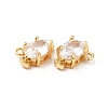 Clear Glass Charms KK-M233-42G-3