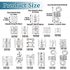 170Pcs 17 Styles Iron Hair Coil Cuffs OHAR-TA0001-12S-4