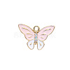 Zinc Alloy Enamel Butterfly Jewelry Pendant ENAM-TAC0007-08A-1