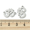 Non-Tarnish 201 Stainless Steel Connector Charms STAS-U003-04P-3