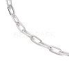 304 Stainless Steel Paperclip Chain Bracelets for Women BJEW-JB12535-3