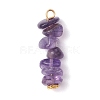 13Pcs Natural Mixed Gemstone Pendants X1-PALLOY-JF02145-01-2