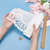BENECREAT Cotton Lace Embroidery Flower Fabric DIY-BC0006-75B-3