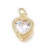 Brass Glass Pendants KK-E802-16G-E-1