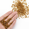 Plated Glass Bugle Beads SEED-S046-01A-41-5