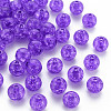 Transparent Crackle Acrylic Beads MACR-S373-66C-N21-1