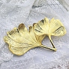 Iron Ginkgo Leaf Jewelry Tray BOHO-PW0001-052-2